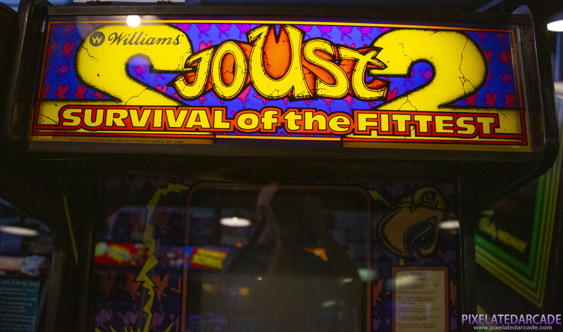 Joust 2: Survival of the Fittest Photo: Joust 2: Survival of the Fittest arcade cabinet - Marquee