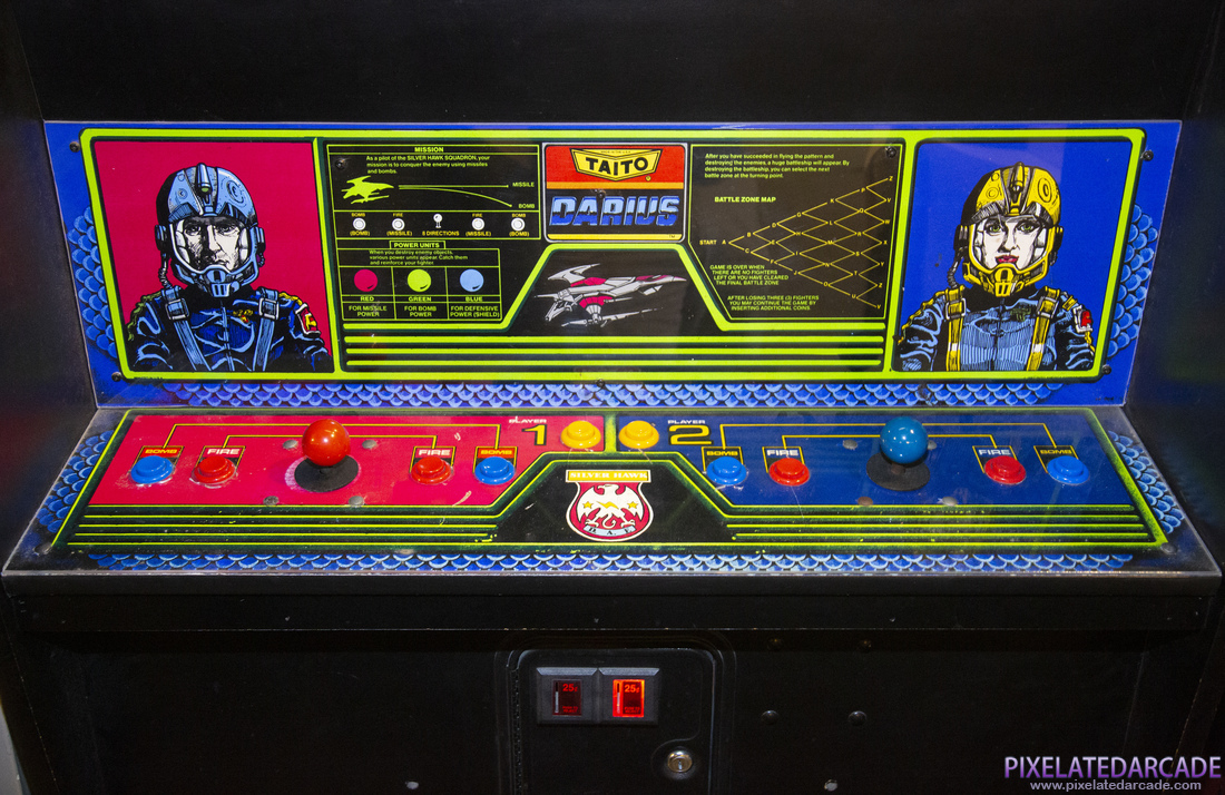 Darius Photo: Darius arcade cabinet - Control panel