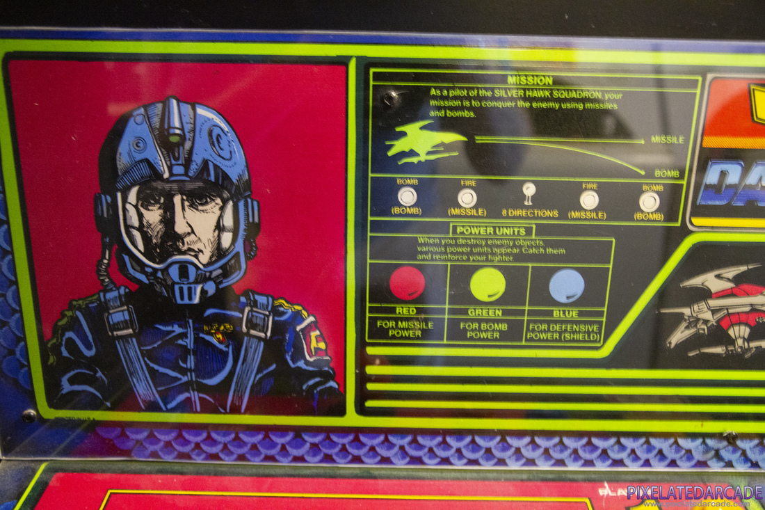 Darius Photo: Darius arcade cabinet - Control panel left side