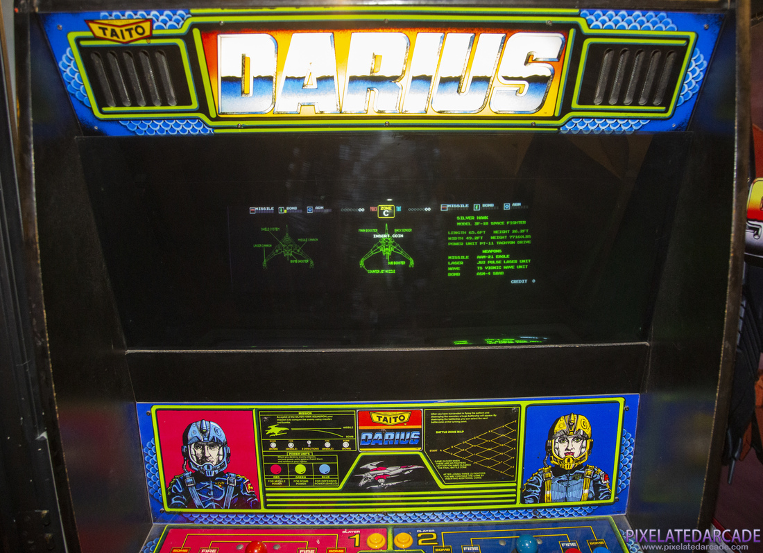 Darius Photo: Darius arcade cabinet - Closeup