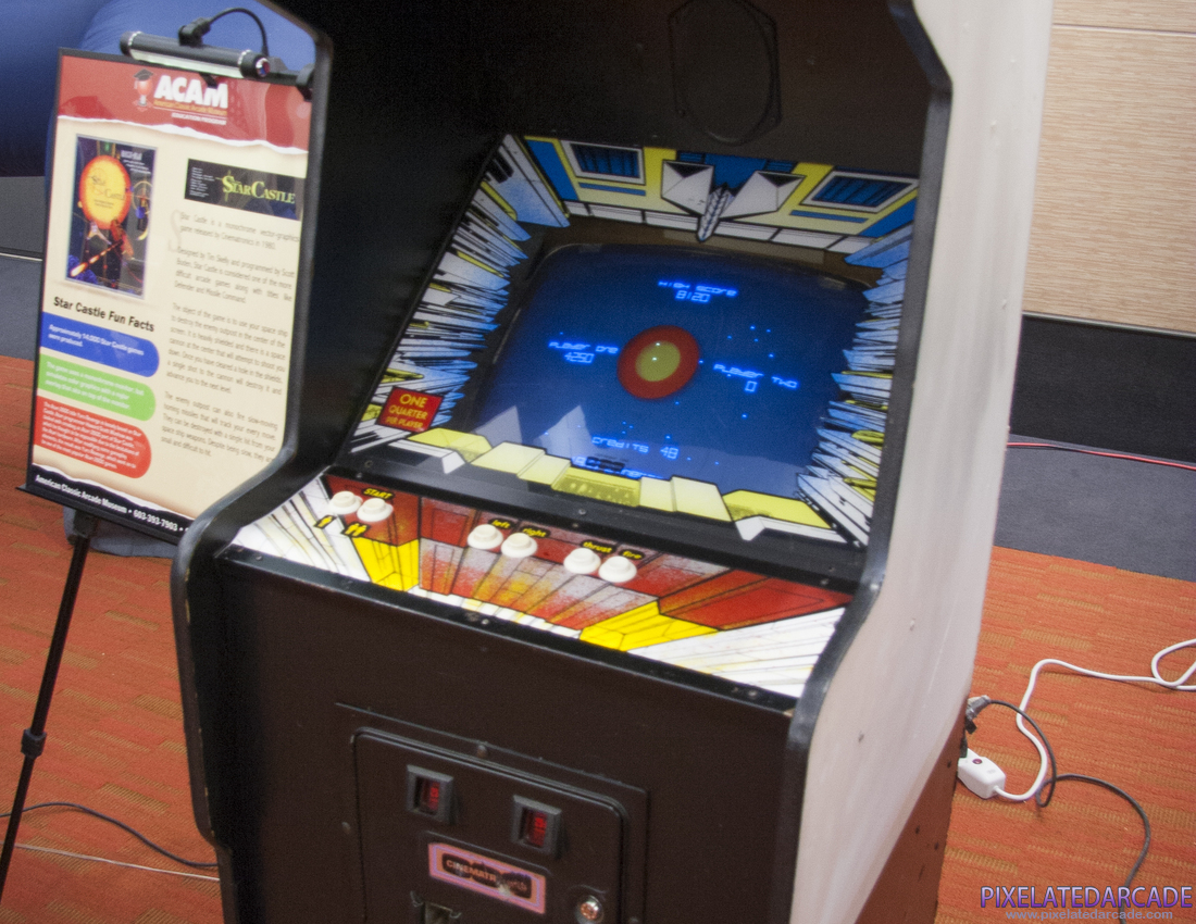 Star Castle Photo: Star Castle arcade controls and monitor