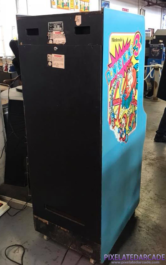 Donkey Kong 3 Photo: Donkey Kong 3 arcade cabinet - Back