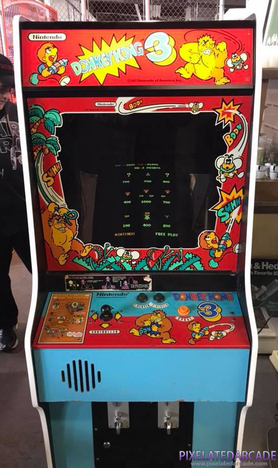 Donkey Kong 3 Photo: Donkey Kong 3 arcade cabinet - Front