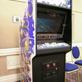 Asteroids Deluxe arcade cabinet at Classic Gaming Expo 2005