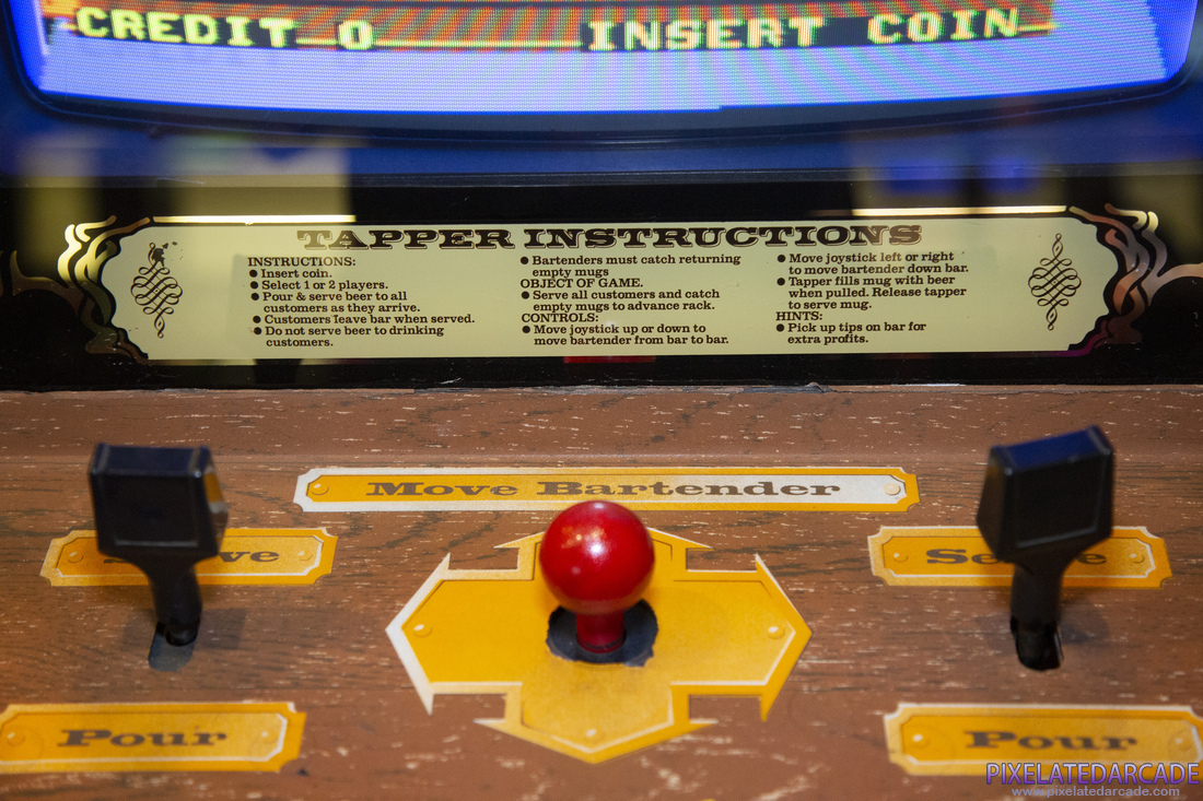 Tapper Photo: Tapper arcade cabinet - Instructions