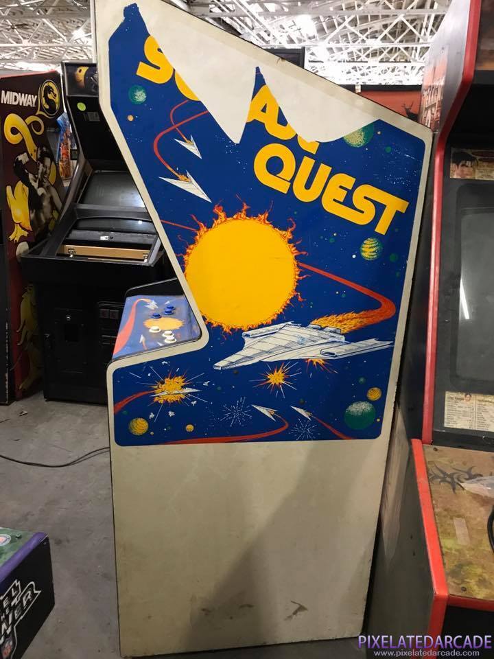 Solar Quest Photo: Solar Quest arcade cabinet - SIde