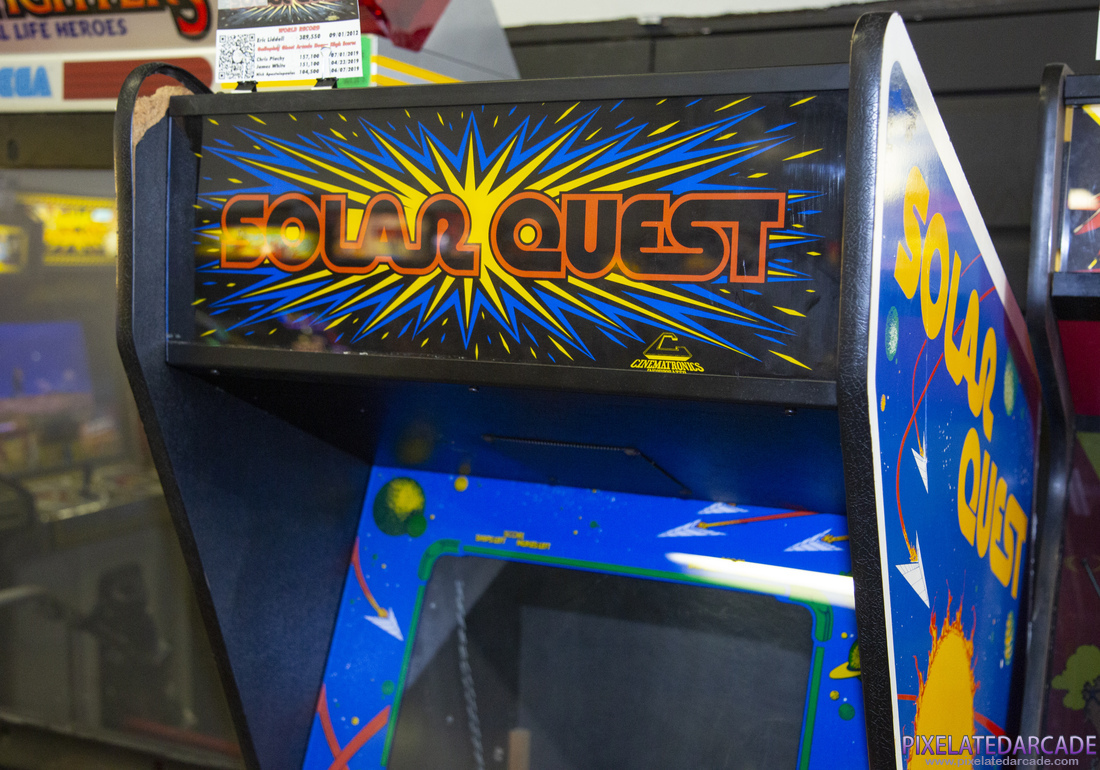Solar Quest Photo: Solar Quest arcade cabinet - Marquee