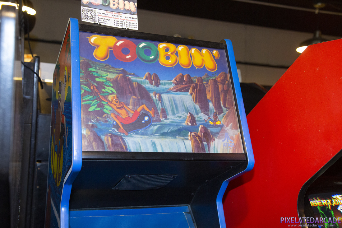 Toobin' Photo: Toobin' arcade cabinet - Marquee