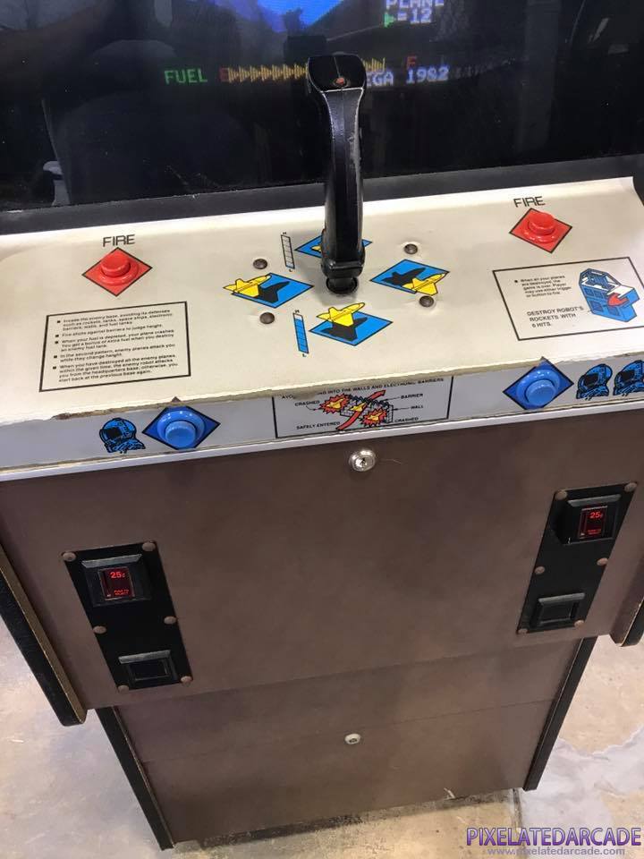 Zaxxon Photo: Zaxxon arcade cabinet - controls and coin box
