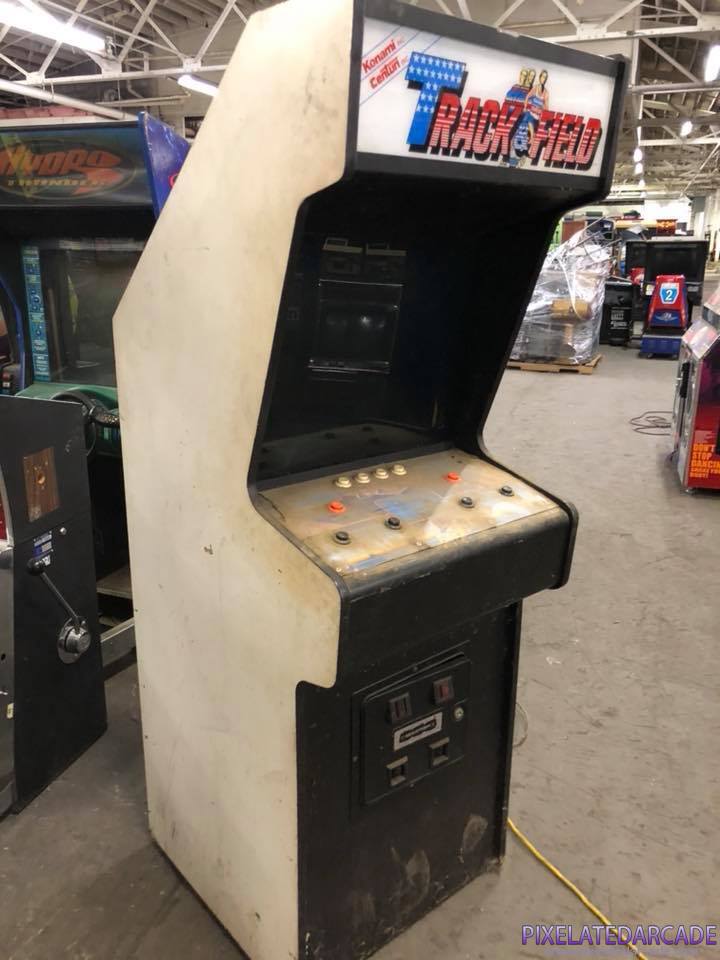 Track & Field Photo: Track & Field in Atari cabinet