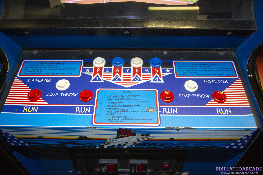 Track & Field Photo: Track & Field arcade cabinet - Controls