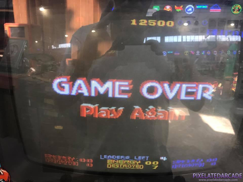 Star Guards Photo: Star Guards arcade cabinet - Monitor