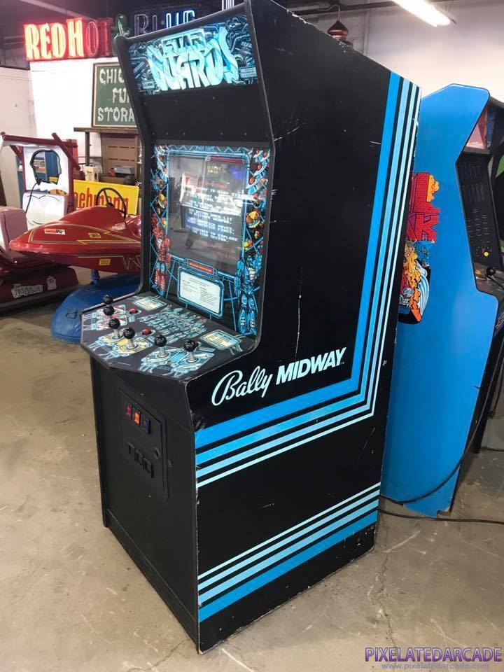 Star Guards Photo: Star Guards arcade cabinet - Side