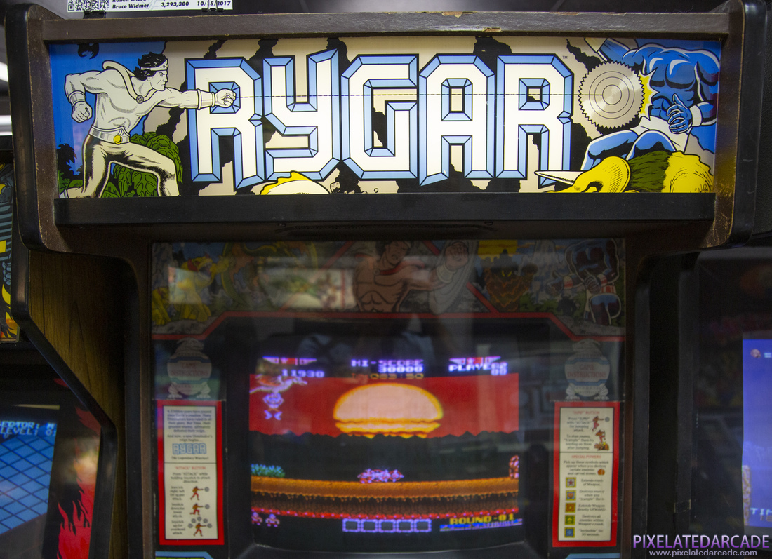 Rygar Photo: Rygar in Sega cabinet - Marquee