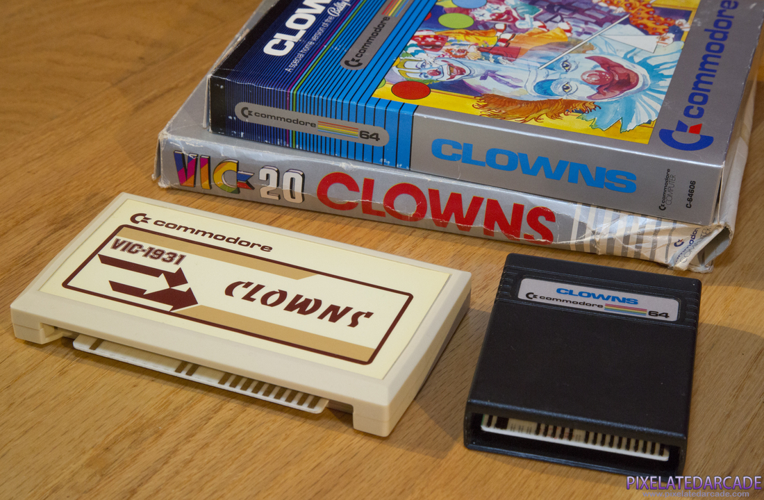 Clowns Photo: Clowns boxes with game cartridges