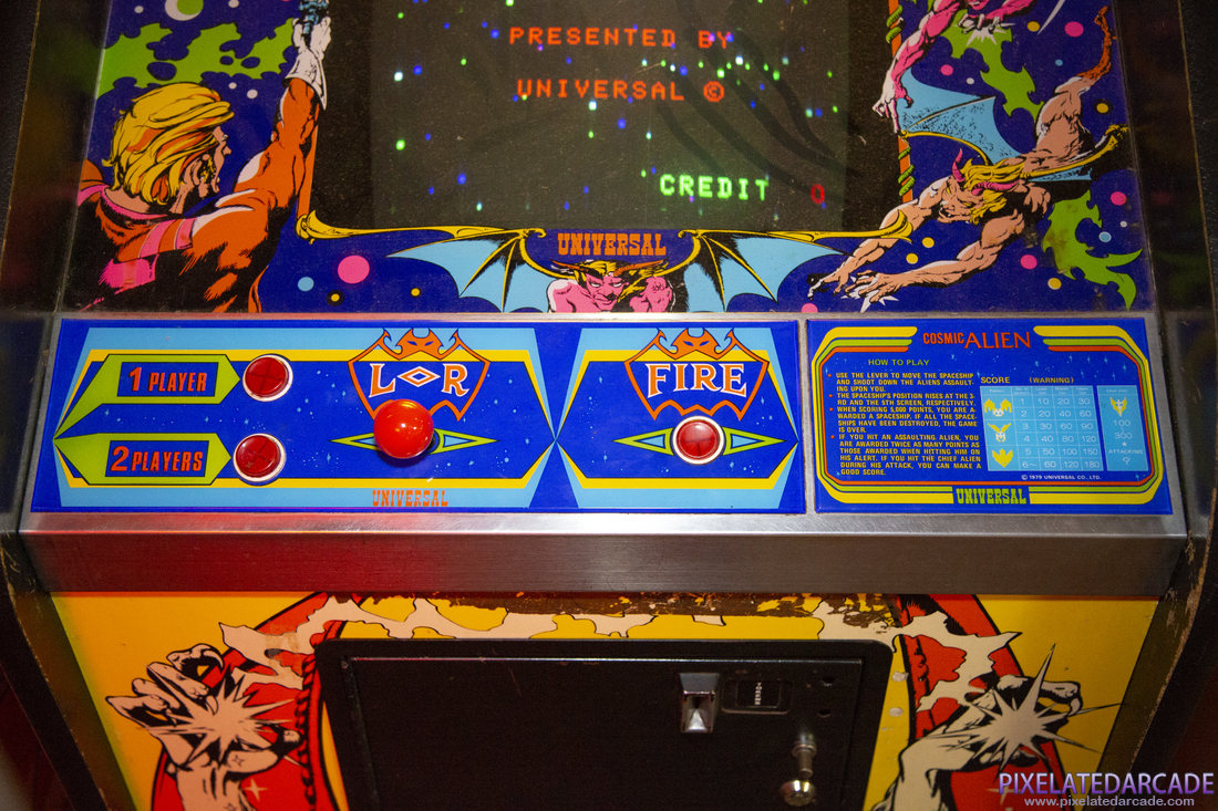 Cosmic Alien Photo: Cosmic Alien arcade cabinet - Control panel