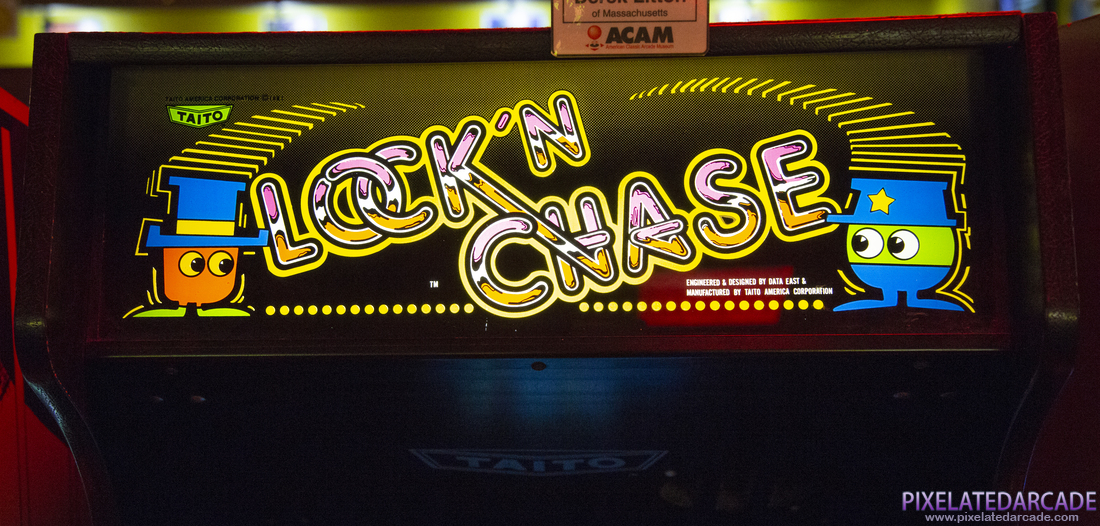 Lock 'n' Chase Photo: Lock 'n' Chase arcade cabinet - Marquee