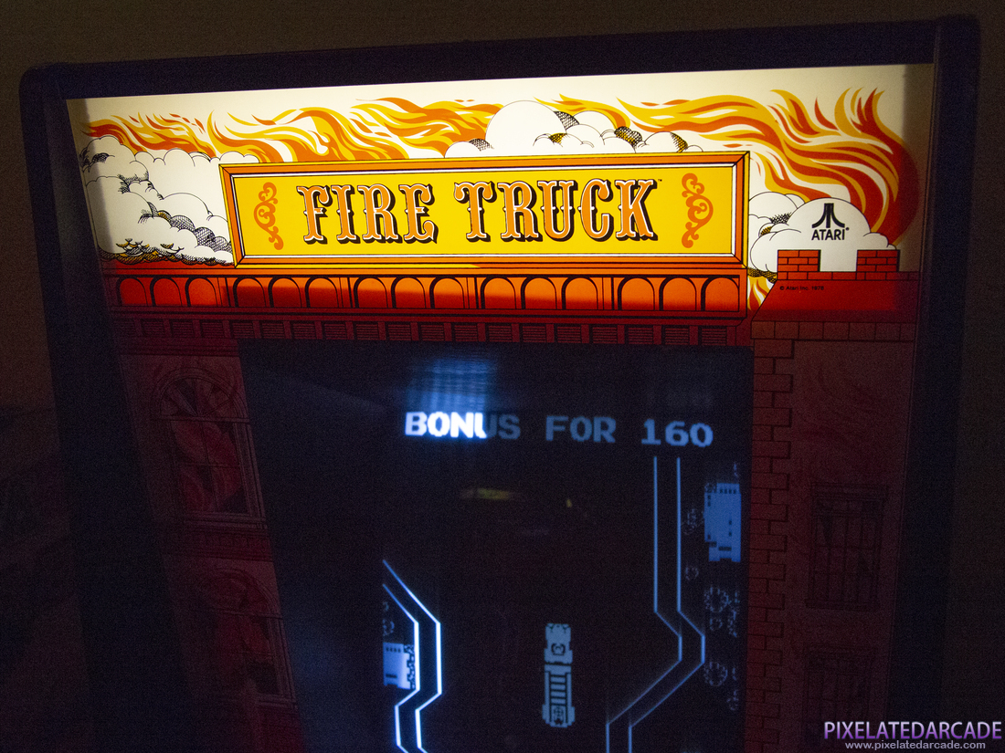 Fire Truck Photo: Fire Truck arcade cabinet - Marquee