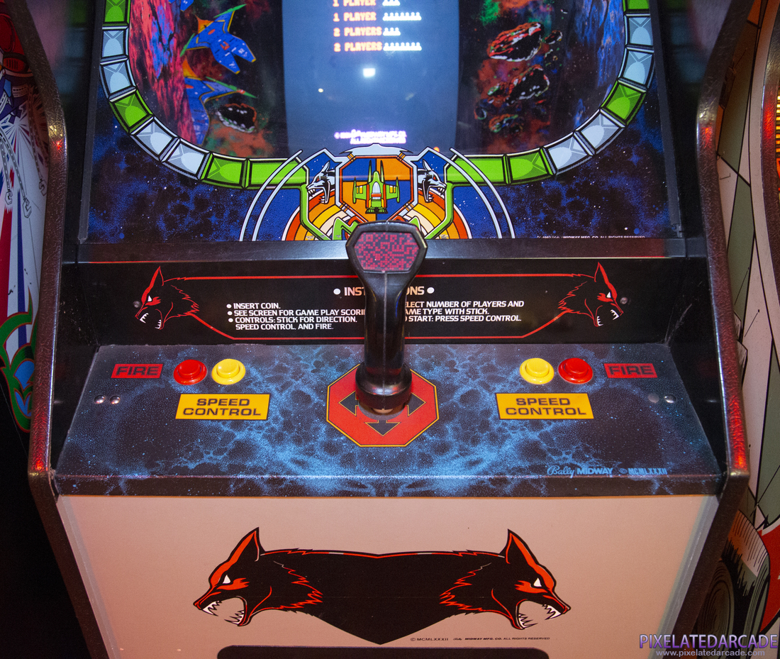 Solar Fox Photo: Solar Fox arcade cabinet - Controls