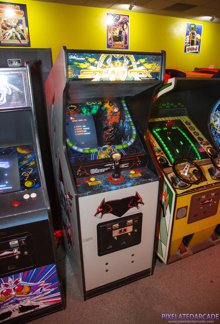 Solar Fox Photo: Solar Fox arcade cabinet
