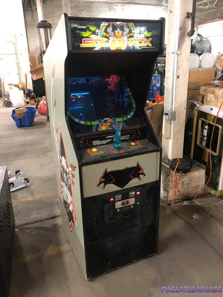 Solar Fox Photo: Solar Fox arcade cabinet