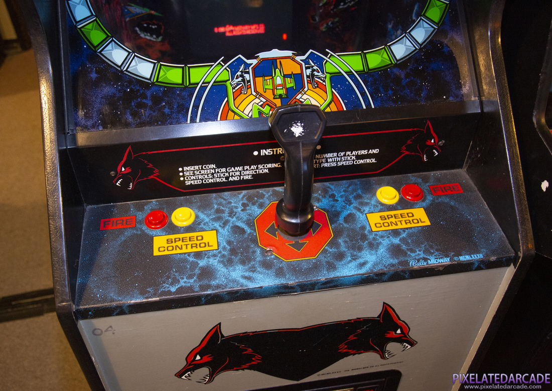 Solar Fox Photo: Solar Fox arcade cabinet - Control panel