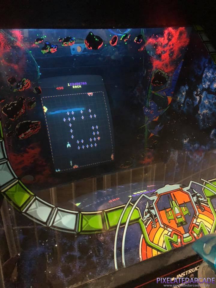 Solar Fox Photo: Solar Fox arcade cabinet - Closeup