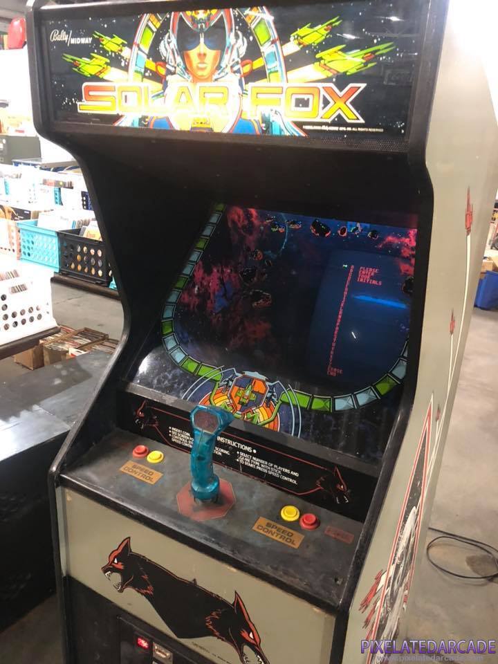 Solar Fox Photo: Solar Fox arcade cabinet