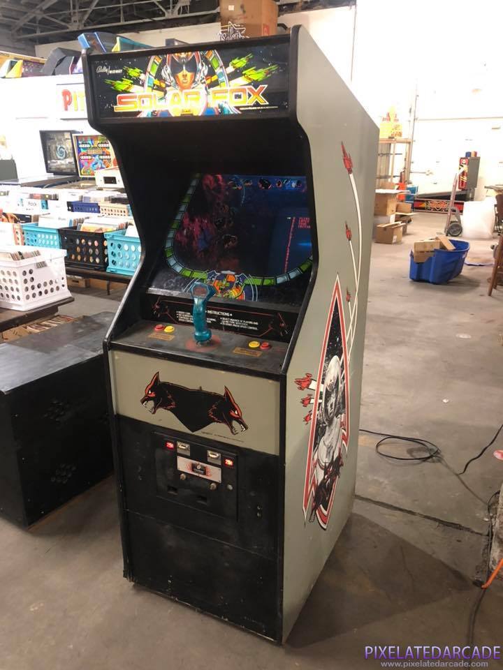 Solar Fox Photo: Solar Fox arcade cabinet