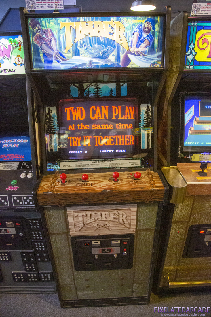 Timber Photo: Timber arcade cabinet - Front