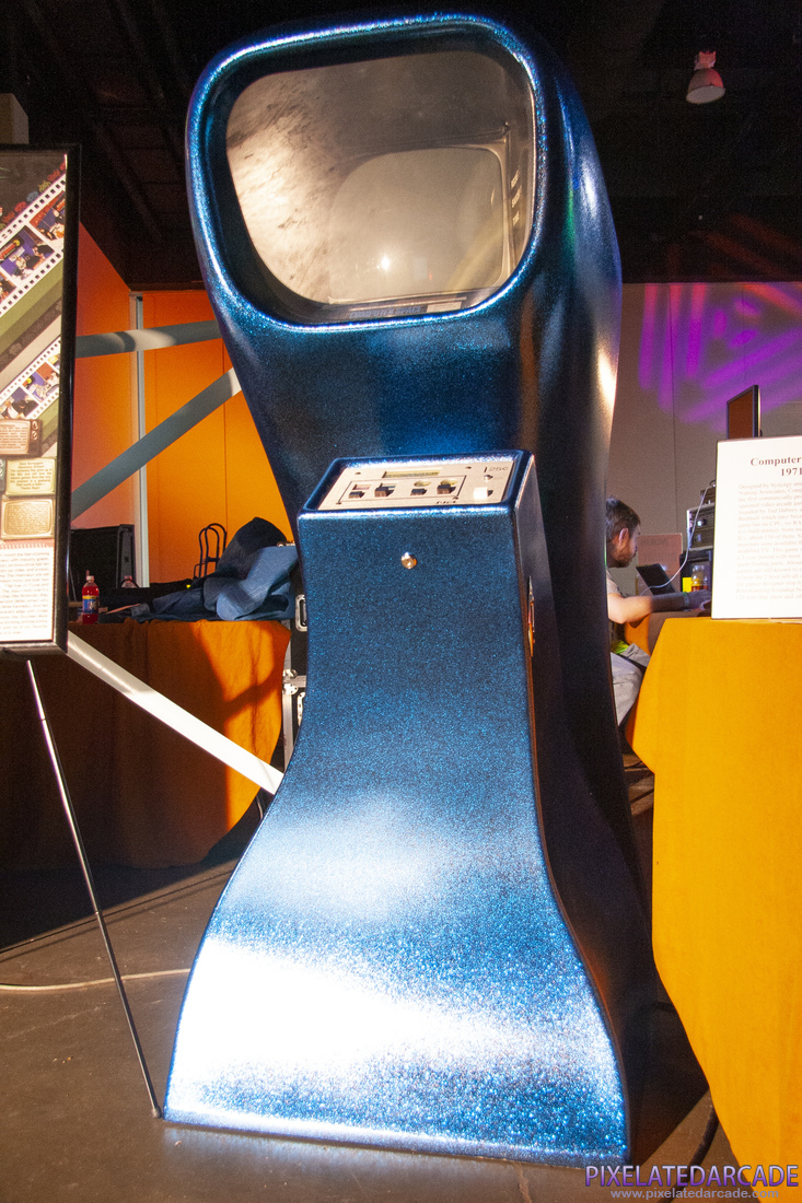 Computer Space Photo: Computer Space arcade cabinet (1 player, blue version)