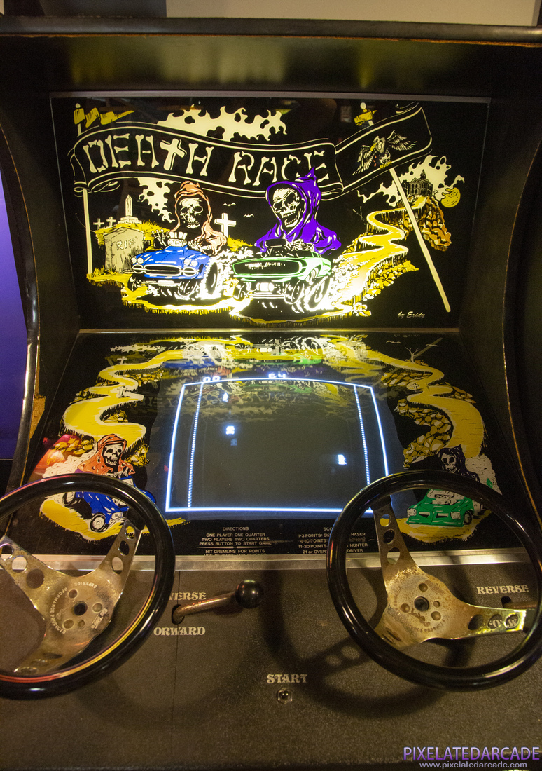 Death Race Photo: Death Race arcade cabinet - Closeup (Black version)