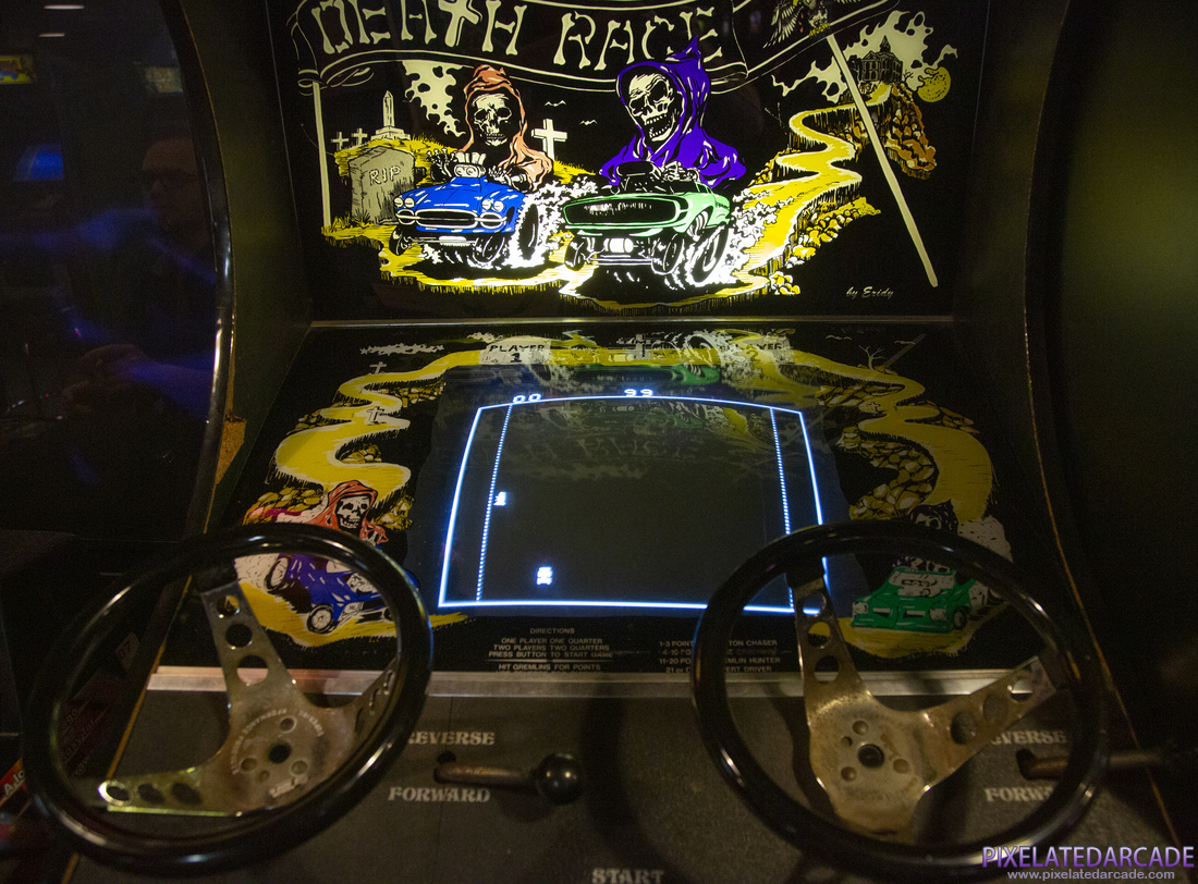 Death Race Photo: Death Race arcade cabinet - Closeup (Black version)