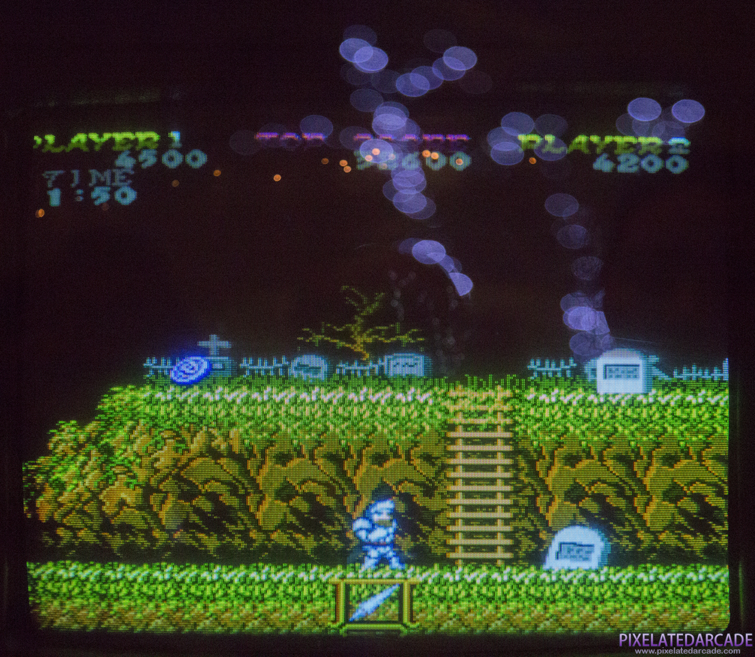 Ghosts 'N Goblins Photo: Ghosts 'N Goblins arcade cabinet - Monitor