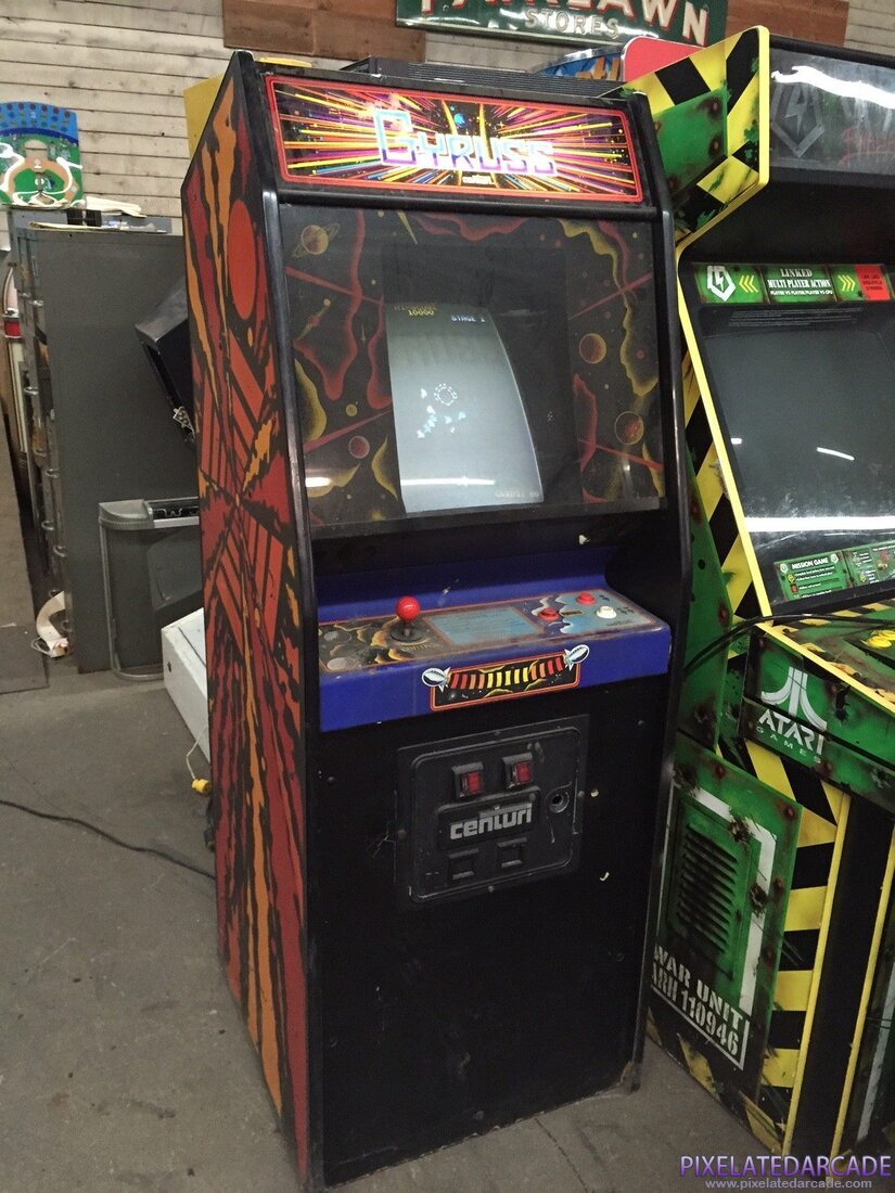 Gyruss Photo: Gyruss arcade cabinet