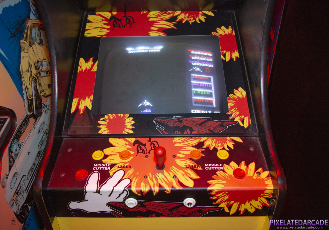 Flower Photo: Flower arcade cabinet - Controls and monitor