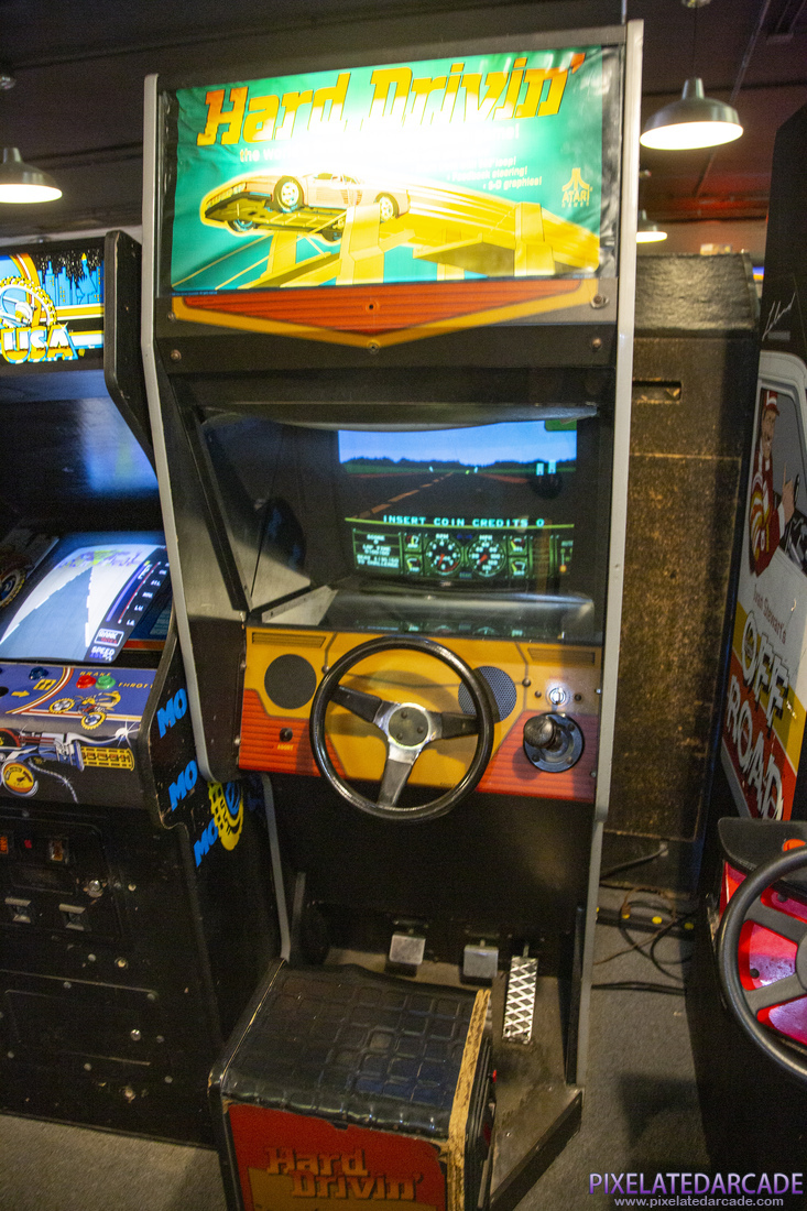 Hard Drivin' Photo: Hard Drivin' arcade cabinet - Upright version