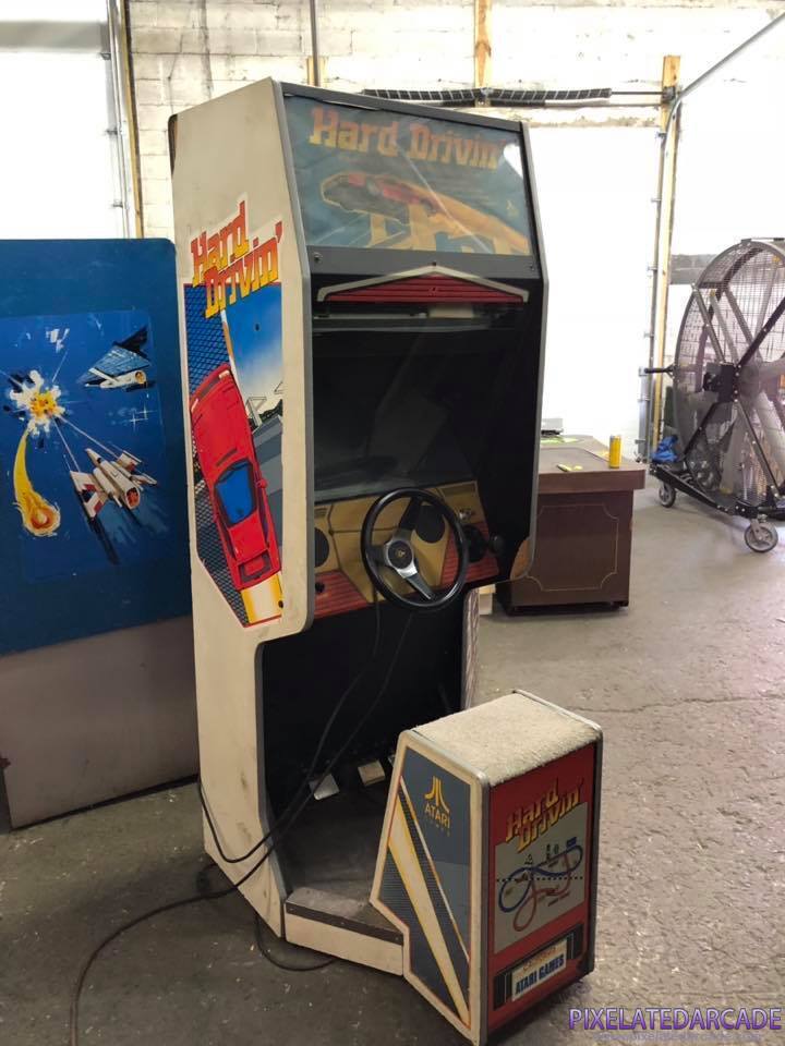Hard Drivin' Photo: Hard Drivin' arcade cabinet - Upright version