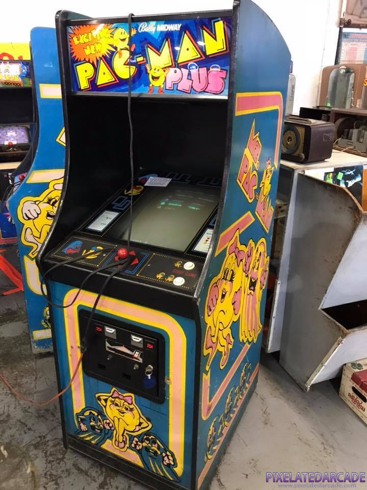 Pac-Man Plus Photo: Pac-Man Plus in Ms. Pac-Man cabinet