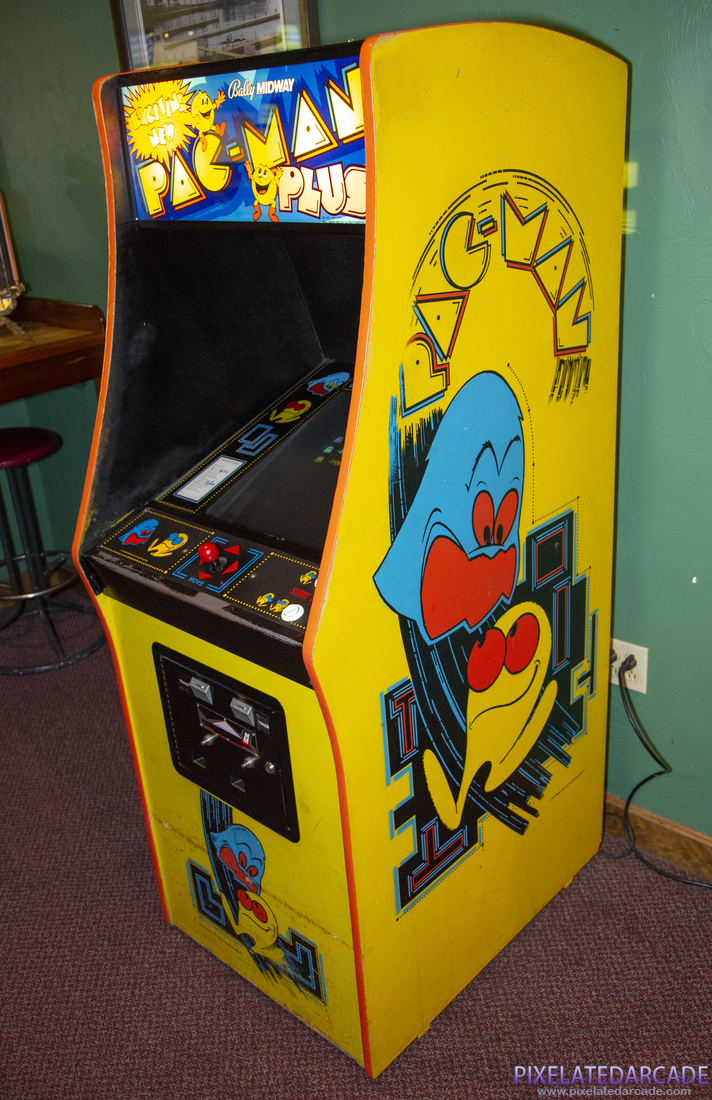 Pac-Man Plus Photo: Pac-Man Plus arcade cabinet