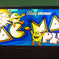 Pac-Man Plus arcade cabinet - Marquee