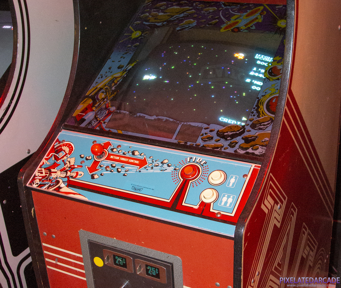 Moon Shuttle Photo: Moon Shuttle arcade cabinet - Control panel and monitor
