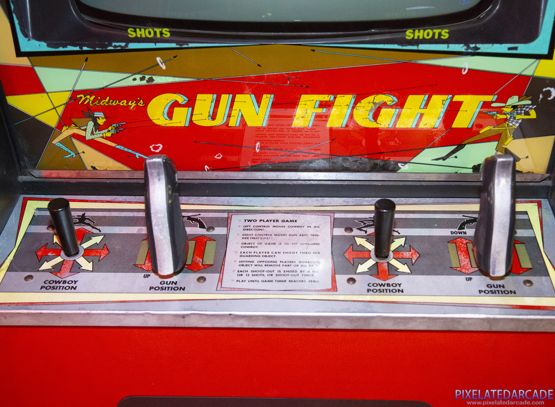 Gun Fight Photo: Gun Fight arcade cabinet - Controls