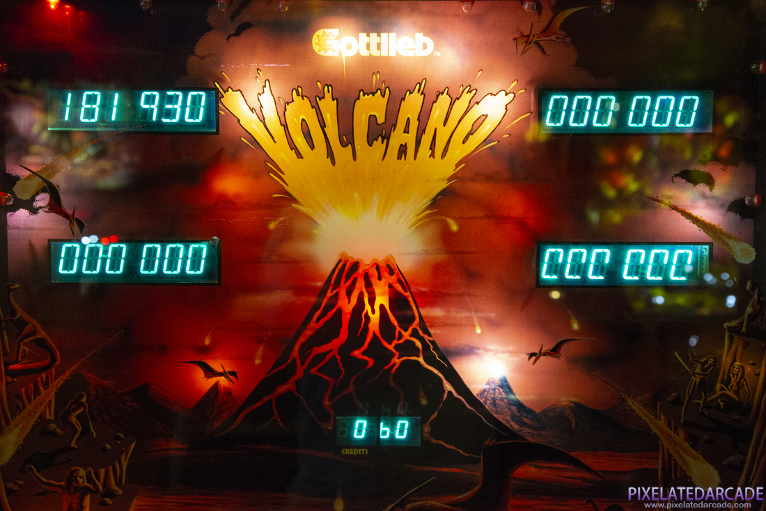 Volcano Photo: Backglass detail