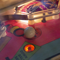 Playfield detail and pinball