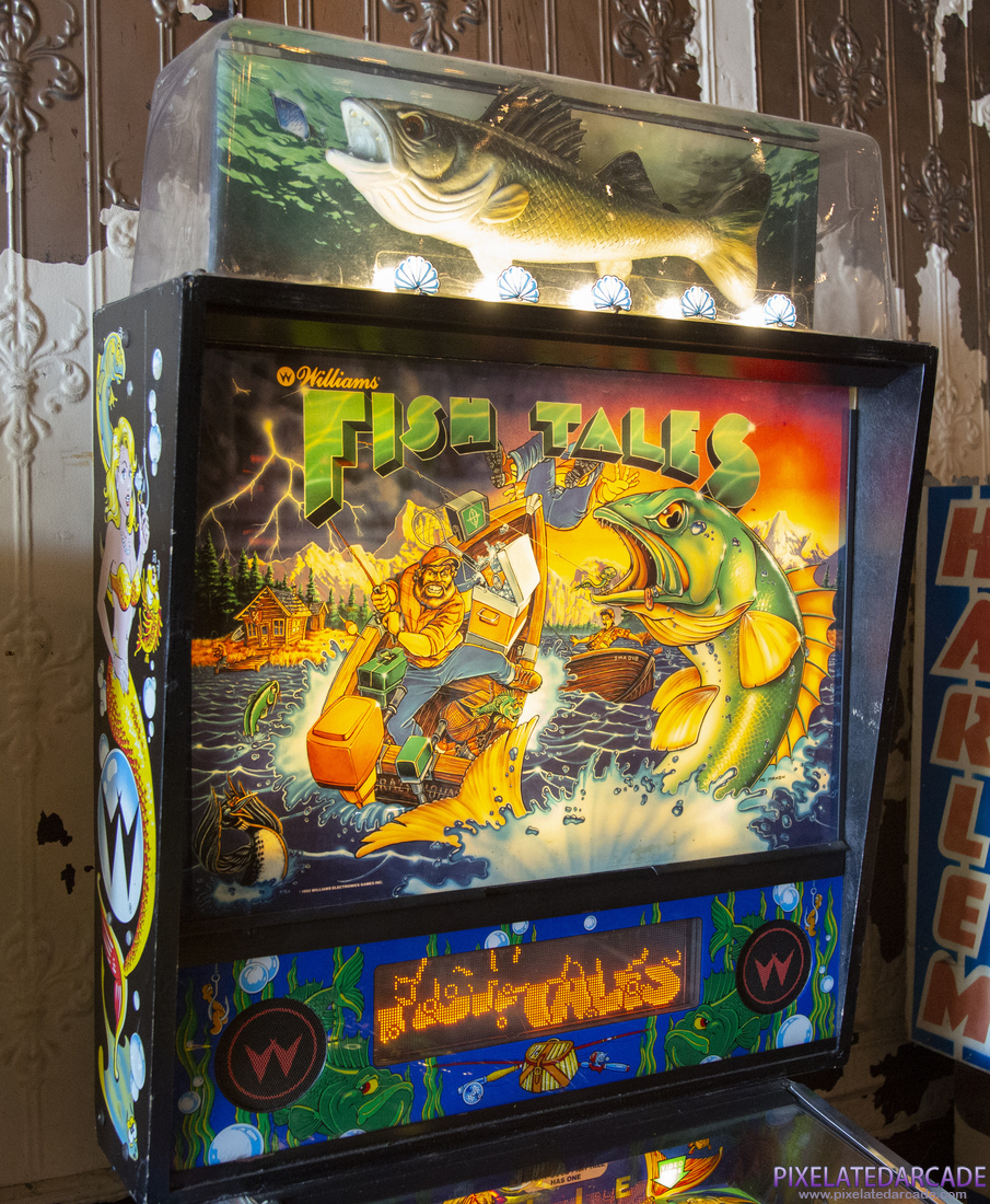Fish Tales Photo: Fish Tales pinball cabinet - Backbox