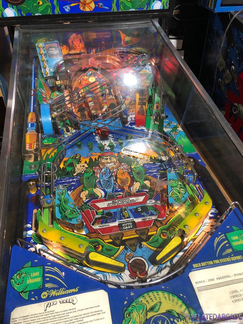 Fish Tales Photo: Fish Tales pinball cabinet - Playfield