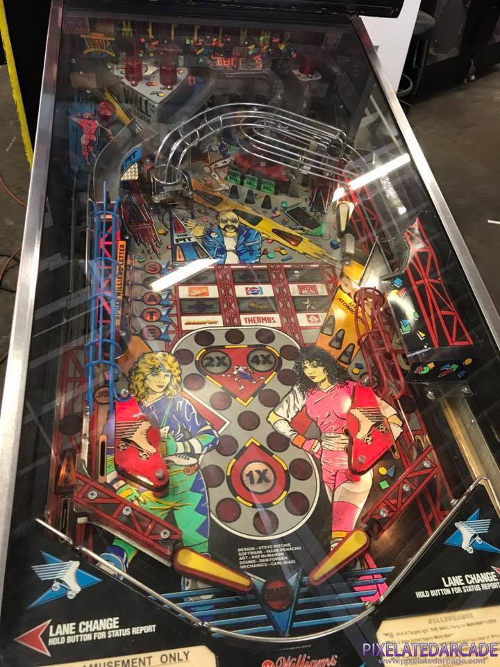 Rollergames Photo: Rollergames cabinet - Playfield