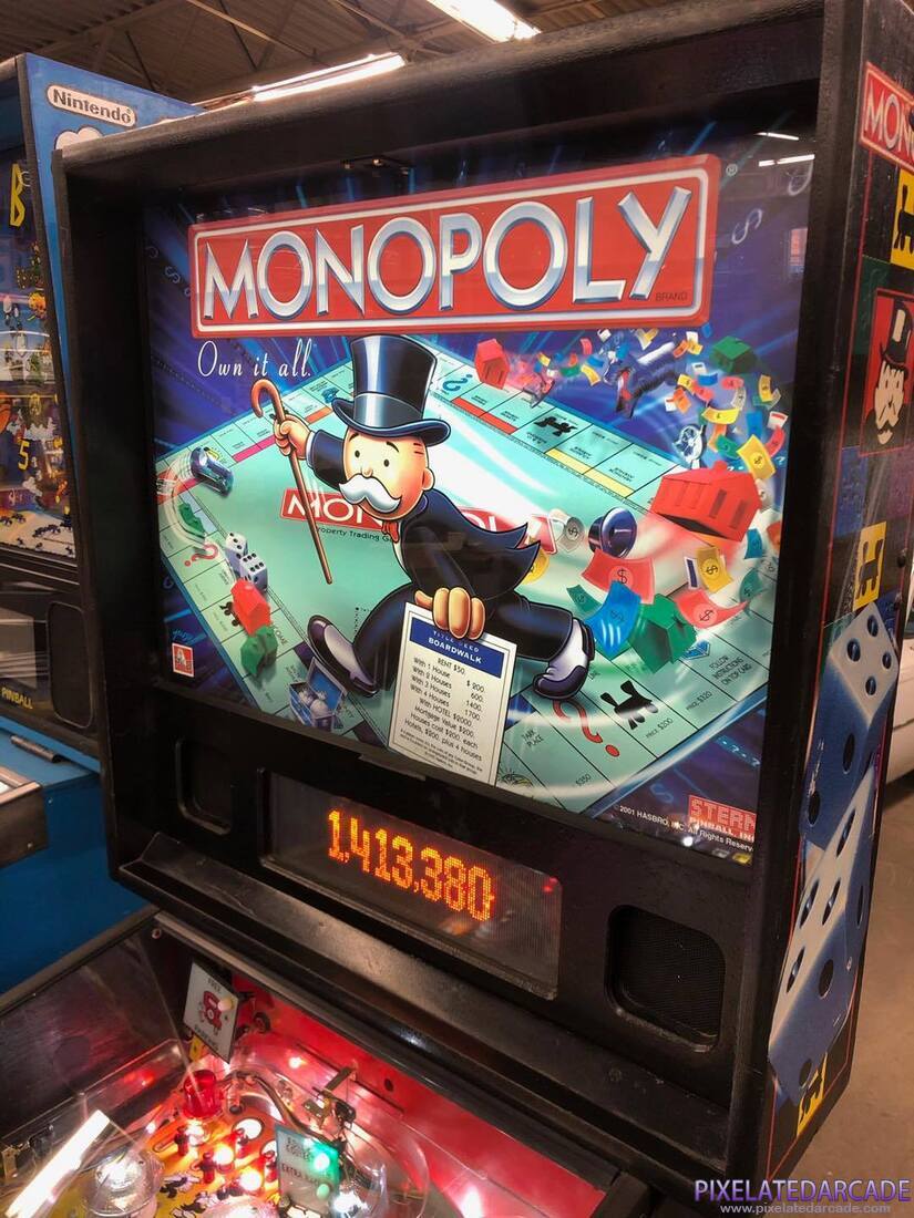 Monopoly Photo: Monopoly pinball cabinet - Backbox
