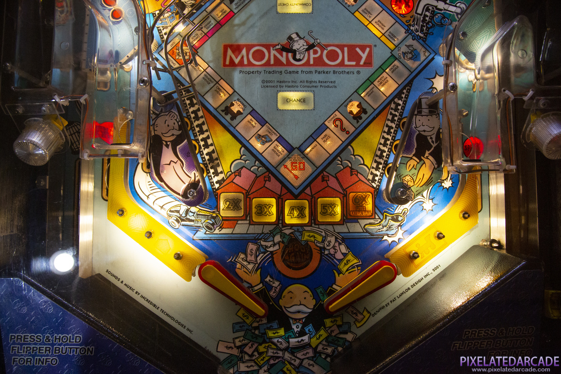 Monopoly Photo: Monopoly pinball cabinet - Lower playfield